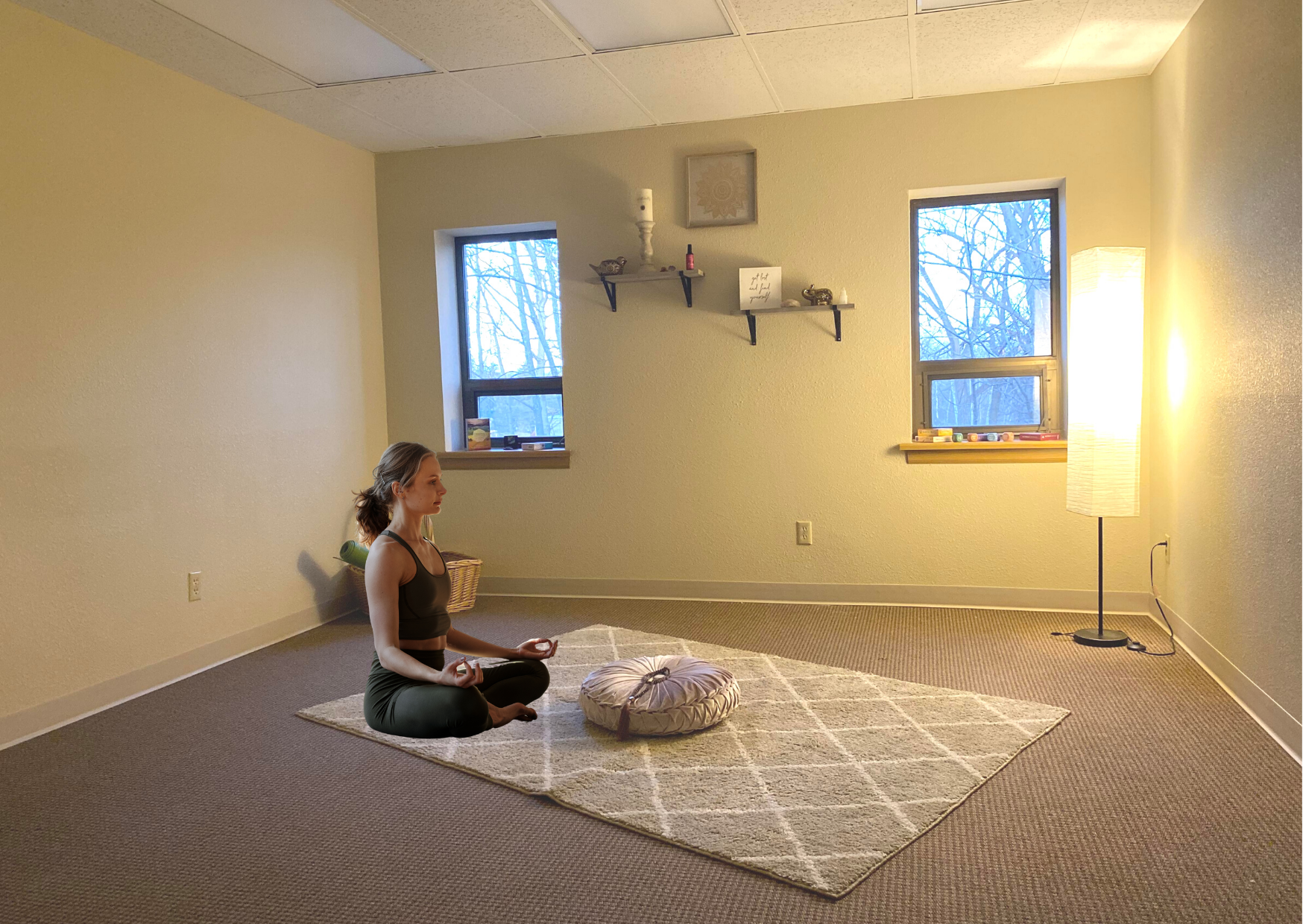 Guided meditation in Wholistically Real Studio